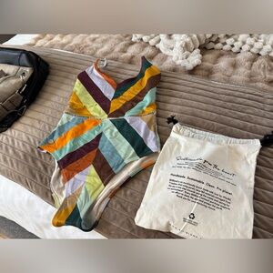 Billabong Multicolor Geometric One Piece Swimsuit. Size small.